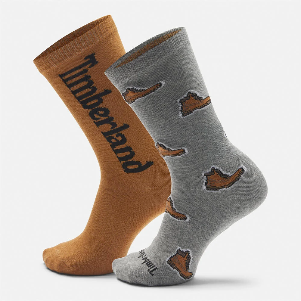 Timberland Хоёр хос хээтэй богино оймс