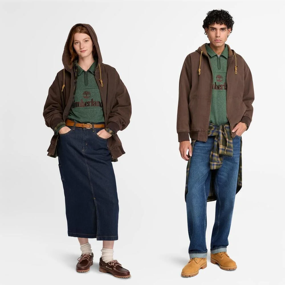 Timberland Хөвөн даавуун цахилгаантай малгайтай цамц - Image 2