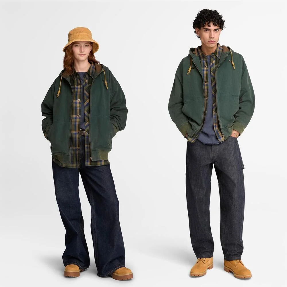 Timberland Хөвөн даавуун цахилгаантай малгайтай цамц - Image 2
