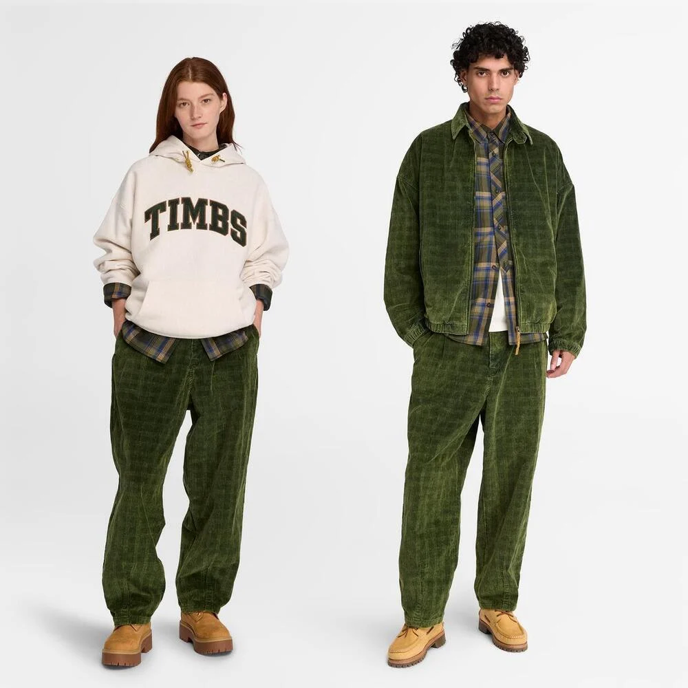 Timberland Хөвөн даавуун нарийн судалтай хилэн өмд - Image 2