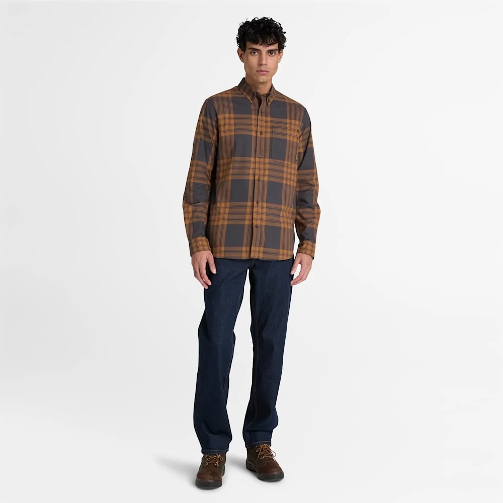 Timberland Шотланд хээтэй даавуун эрэгтэй цамц - Image 2