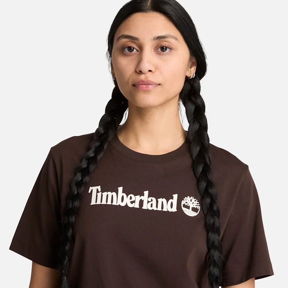 Timberland Эмэгтэй богино ханцуйтай логотой цамц - Image 3