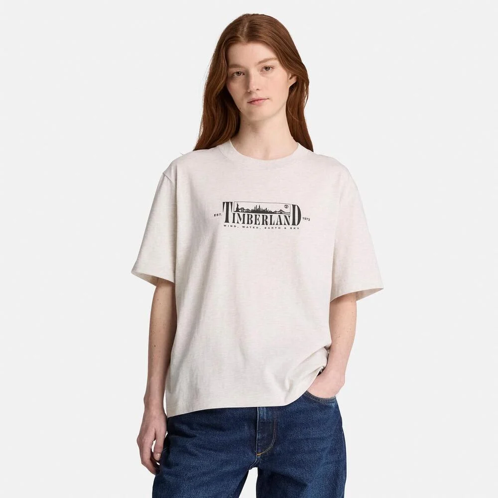 Timberland Эмэгтэй богино ханцуйтай зурагтай футболк - Image 2