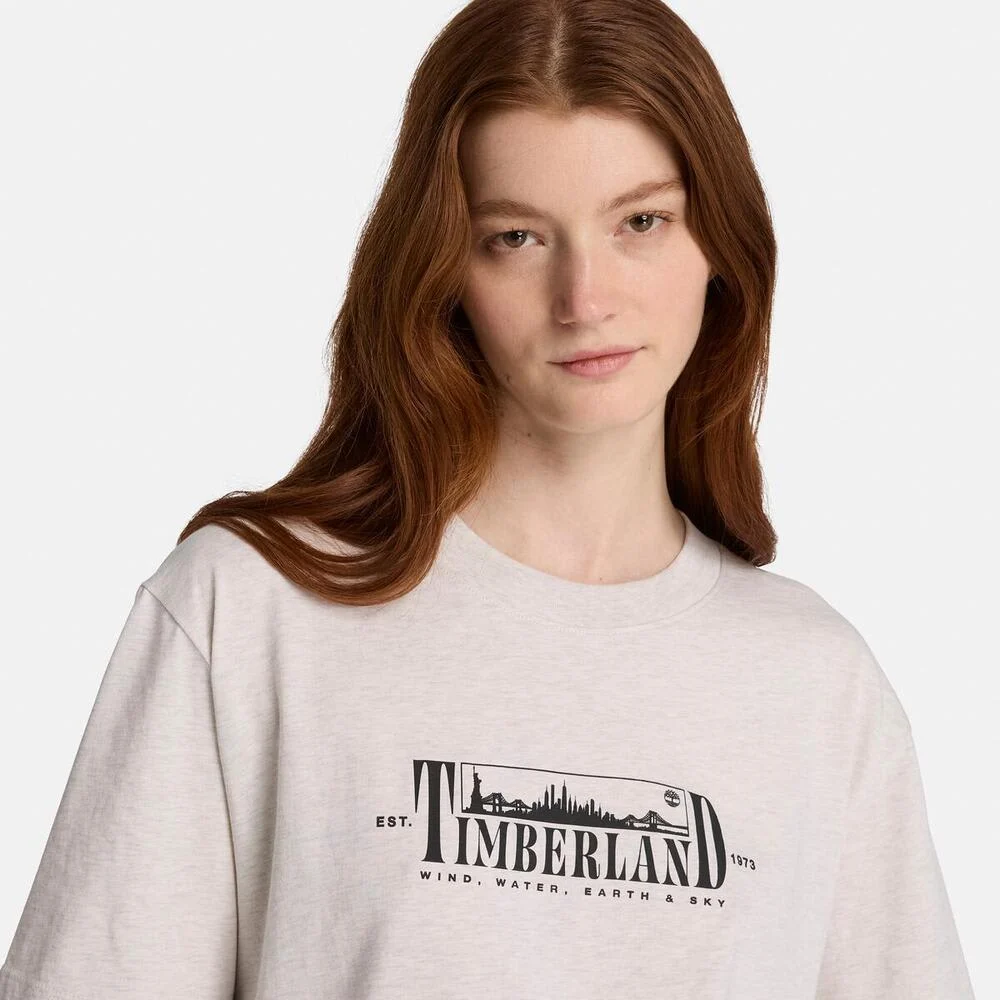 Timberland Эмэгтэй богино ханцуйтай зурагтай футболк - Image 4