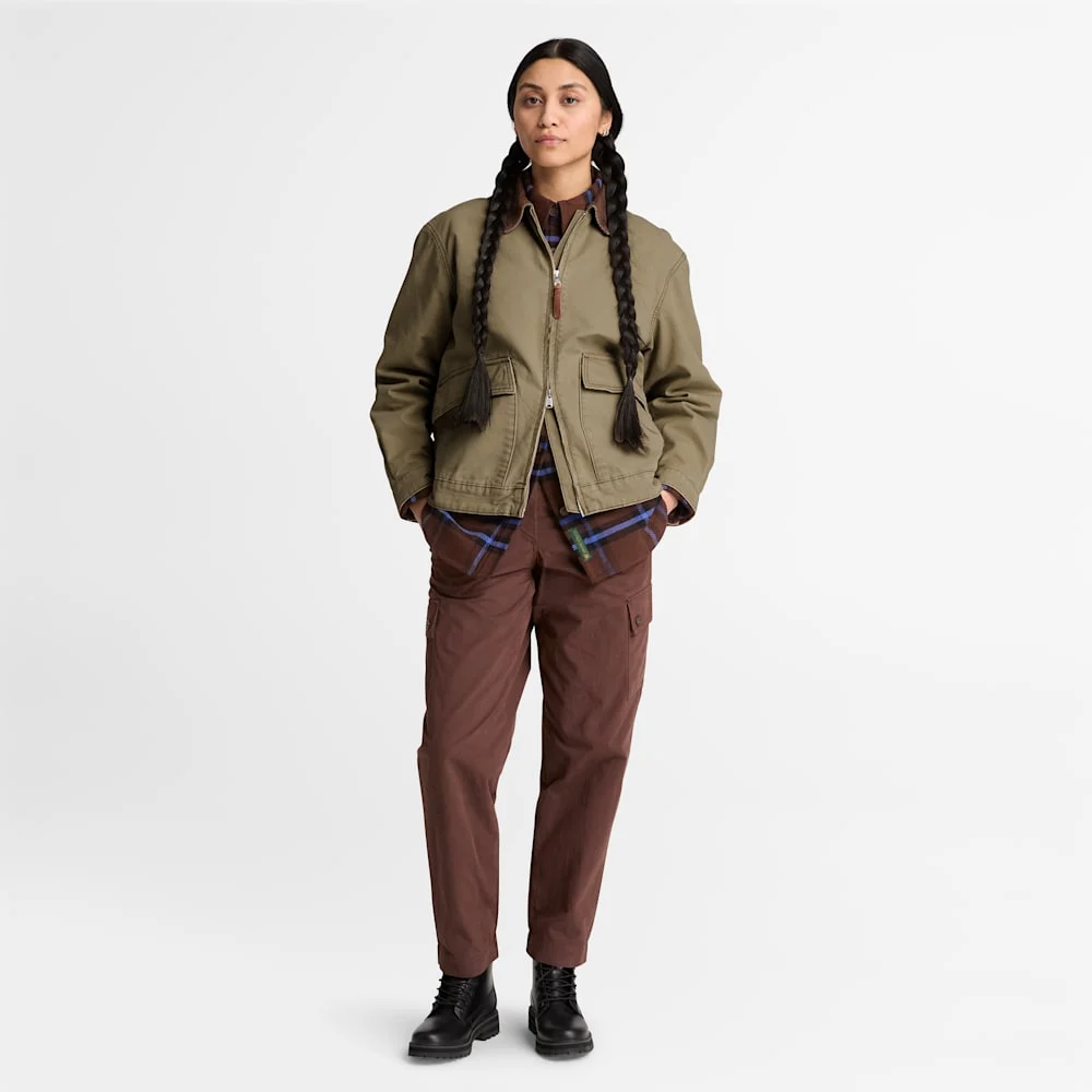 Timberland Эмэгтэй угаасан канвас хүрмэн цамц - Image 3