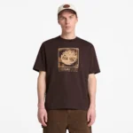 Timberland Эрэгтэй богино ханцуйтай зурагтай футболк