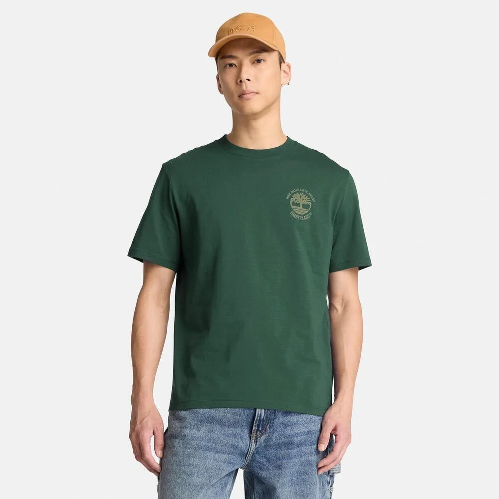 Timberland Эрэгтэй богино ханцуйтай, нуруундаа зурагтай футболк - Image 2