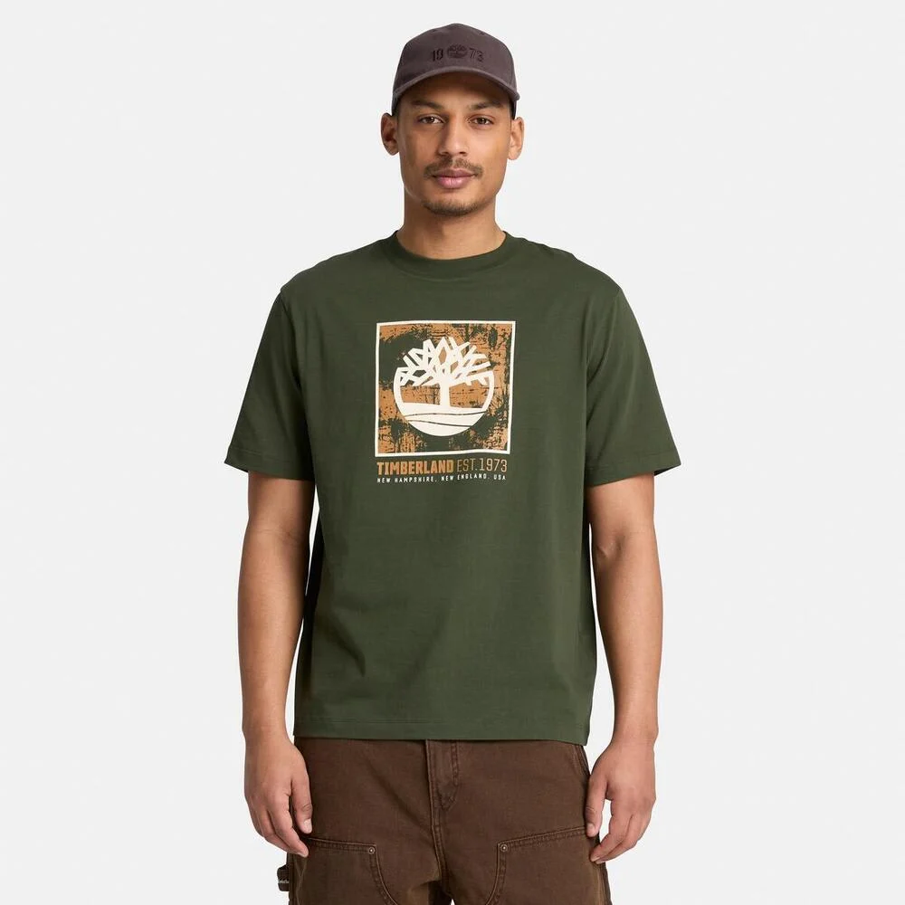 Timberland Эрэгтэй богино ханцуйтай зурагтай футболк - Image 2