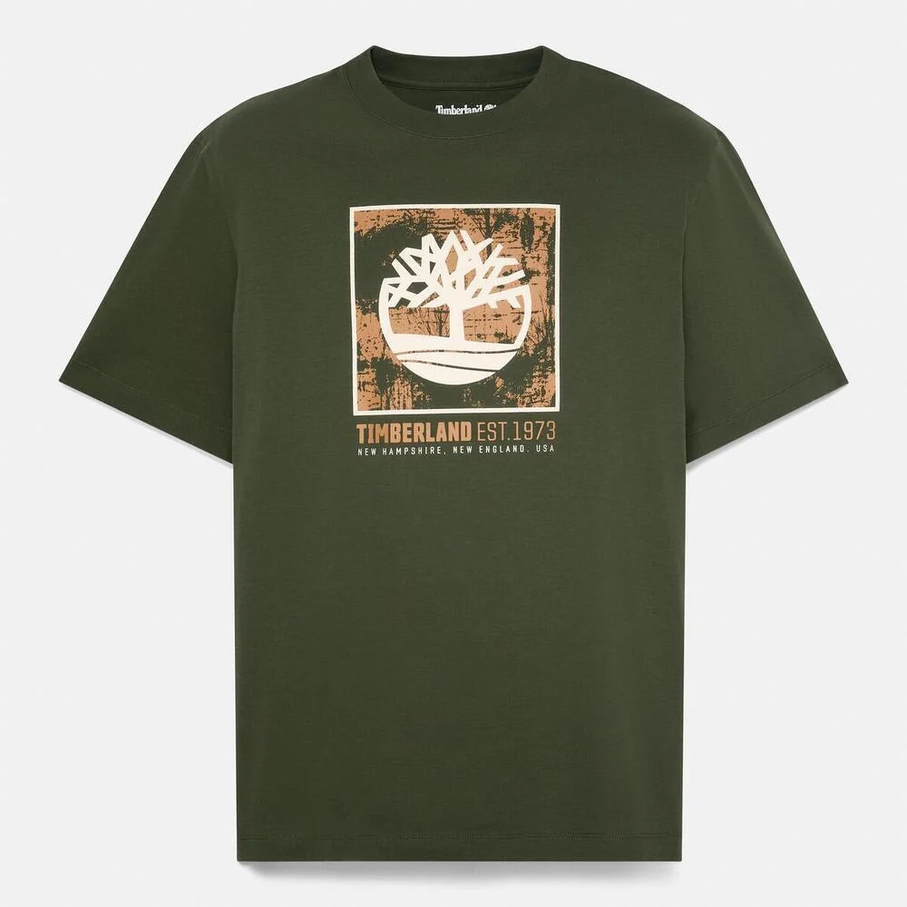 Timberland Эрэгтэй богино ханцуйтай зурагтай футболк