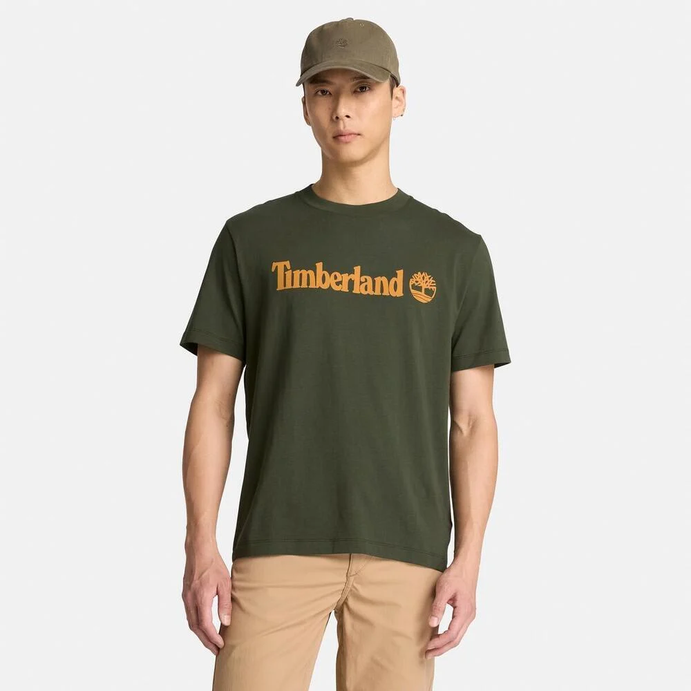 Timberland Эрэгтэй богино ханцуйтай логотой цамц - Image 2