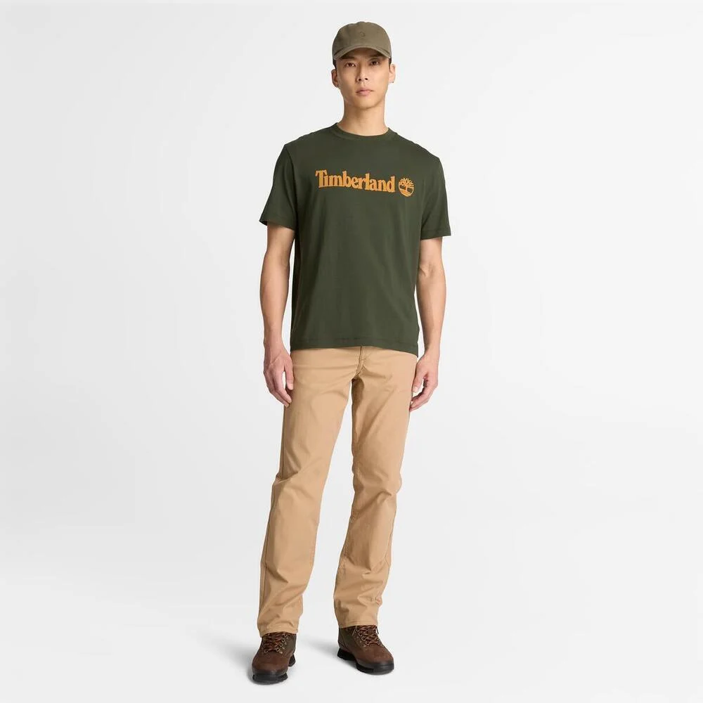 Timberland Эрэгтэй богино ханцуйтай логотой цамц - Image 3