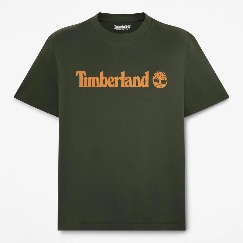 Timberland Эрэгтэй богино ханцуйтай логотой цамц