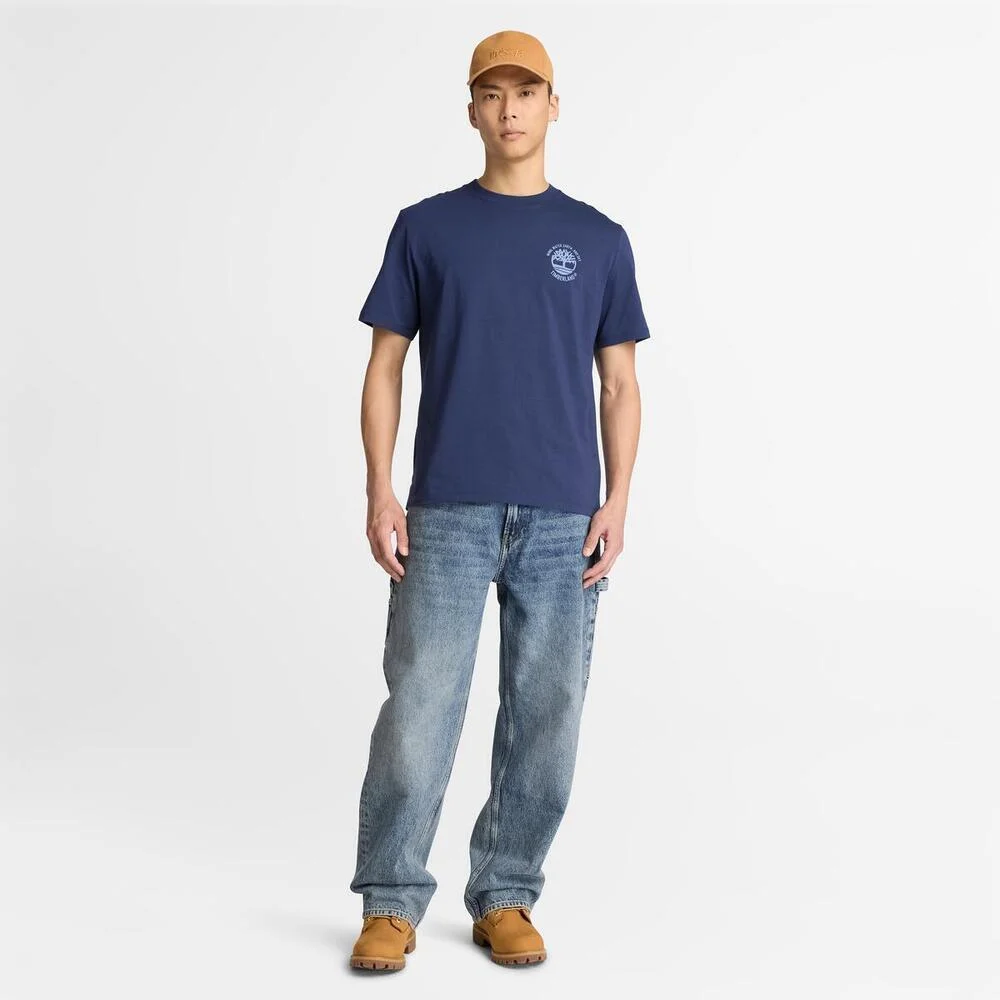 Timberland Эрэгтэй богино ханцуйтай зурагтай футболк - Image 3