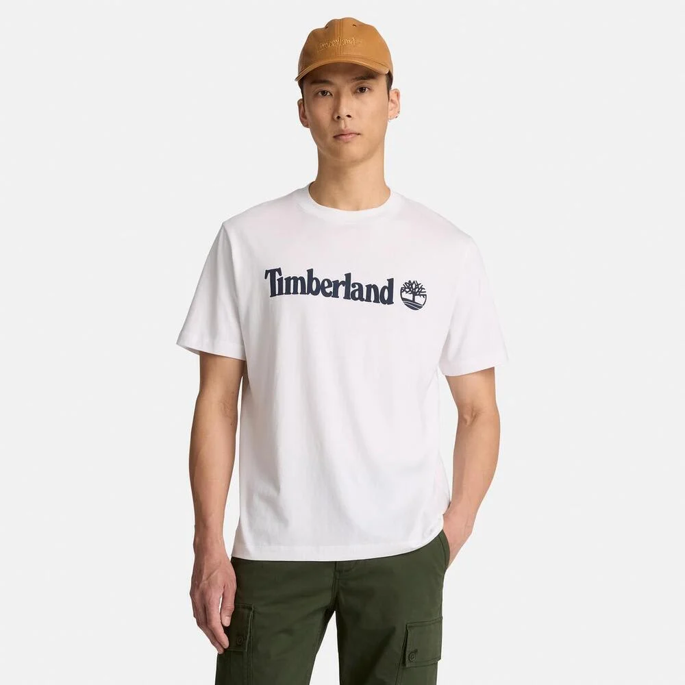 Timberland Эрэгтэй богино ханцуйтай логотой цамц - Image 2