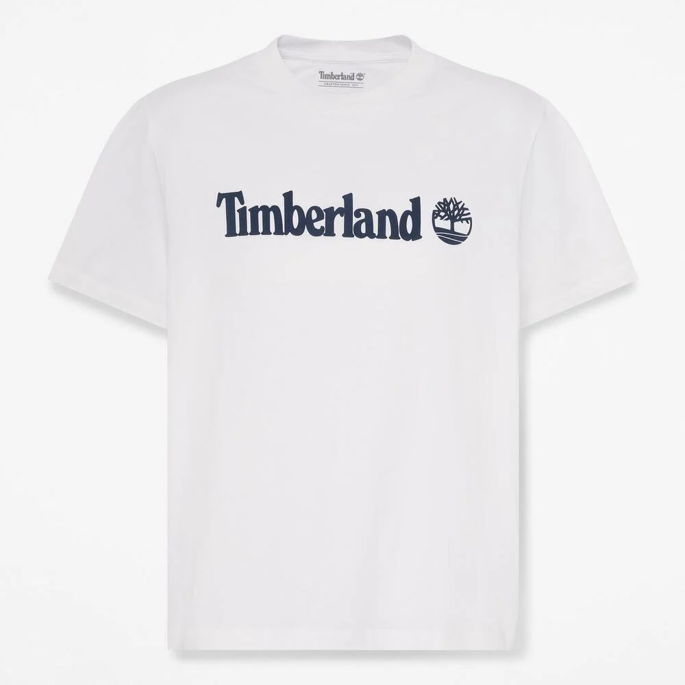 Timberland Эрэгтэй богино ханцуйтай логотой цамц