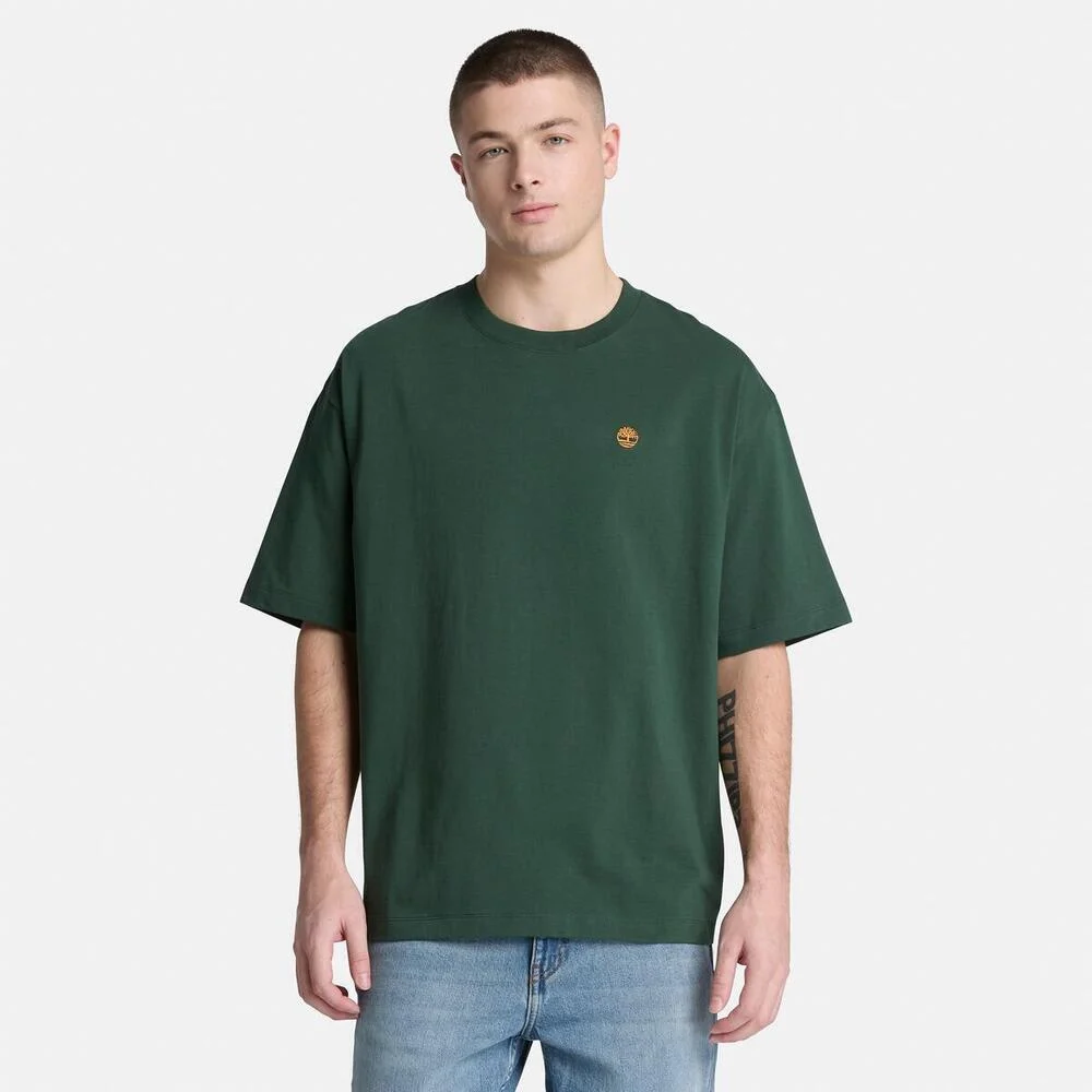 Timberland Эрэгтэй богино ханцуйтай чөлөөт загварын цацрах цамц - Image 2