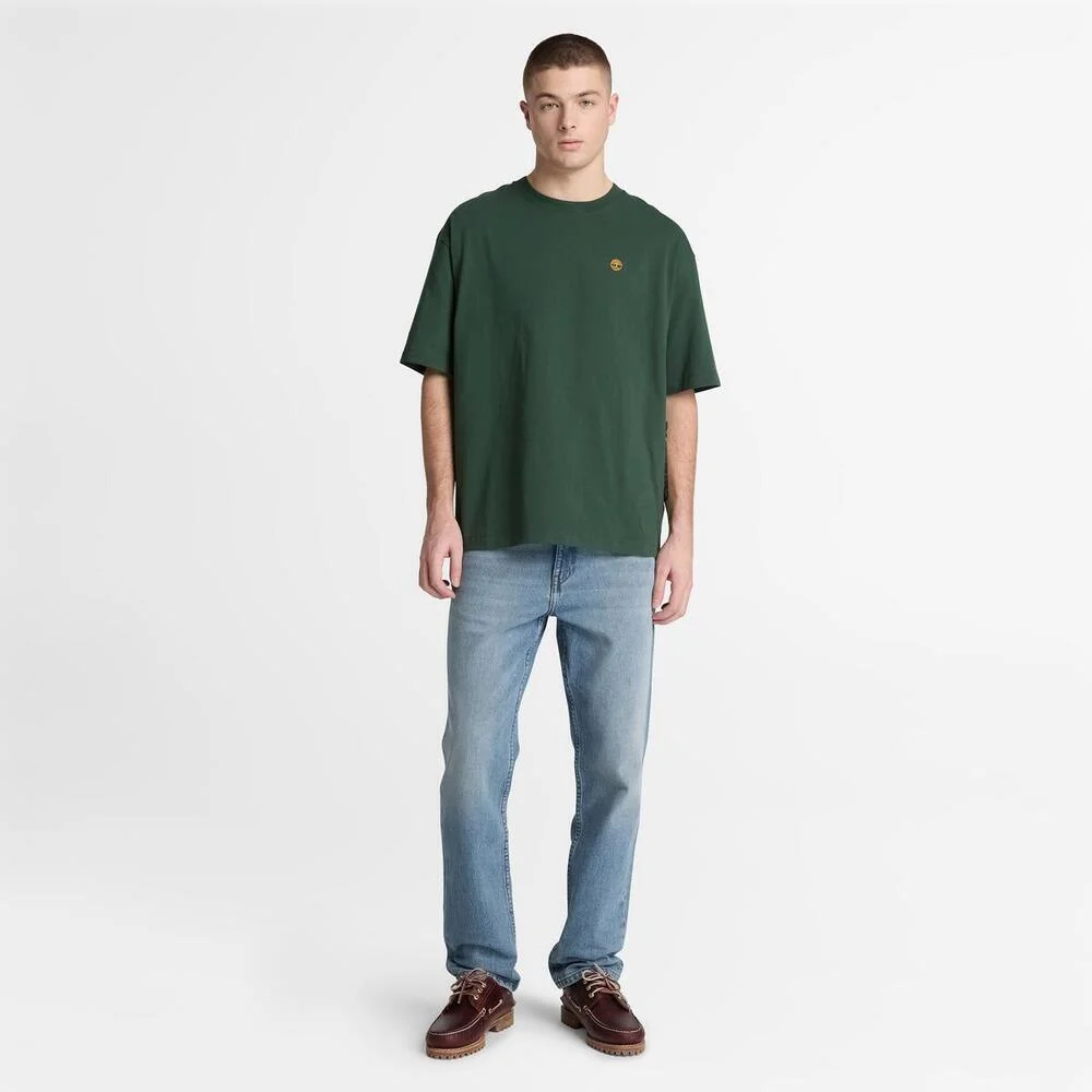 Timberland Эрэгтэй богино ханцуйтай чөлөөт загварын цацрах цамц - Image 3
