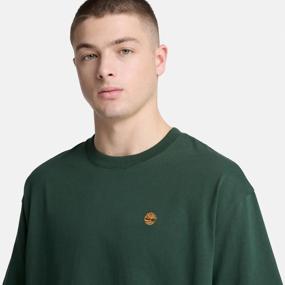 Timberland Эрэгтэй богино ханцуйтай чөлөөт загварын цацрах цамц - Image 4