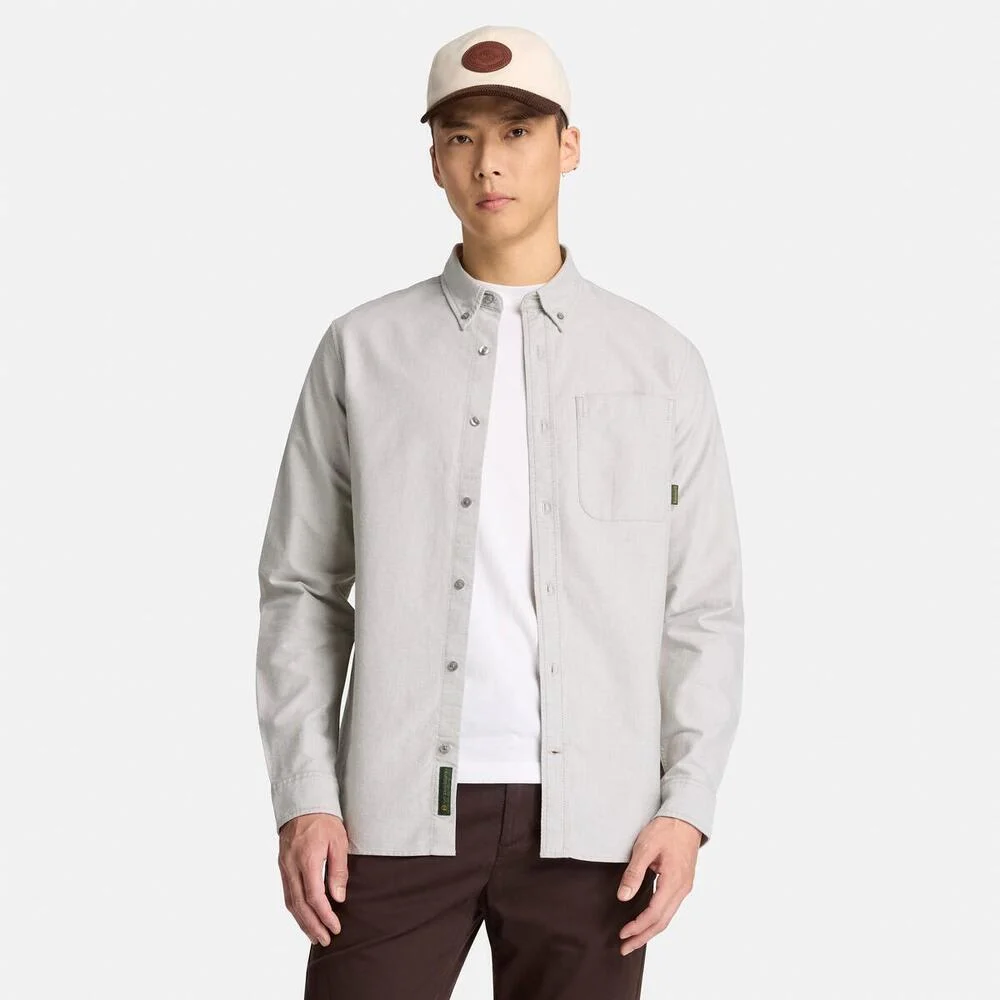 Timberland Эрэгтэй урт ханцуйтай оксфорд цамц - Image 2