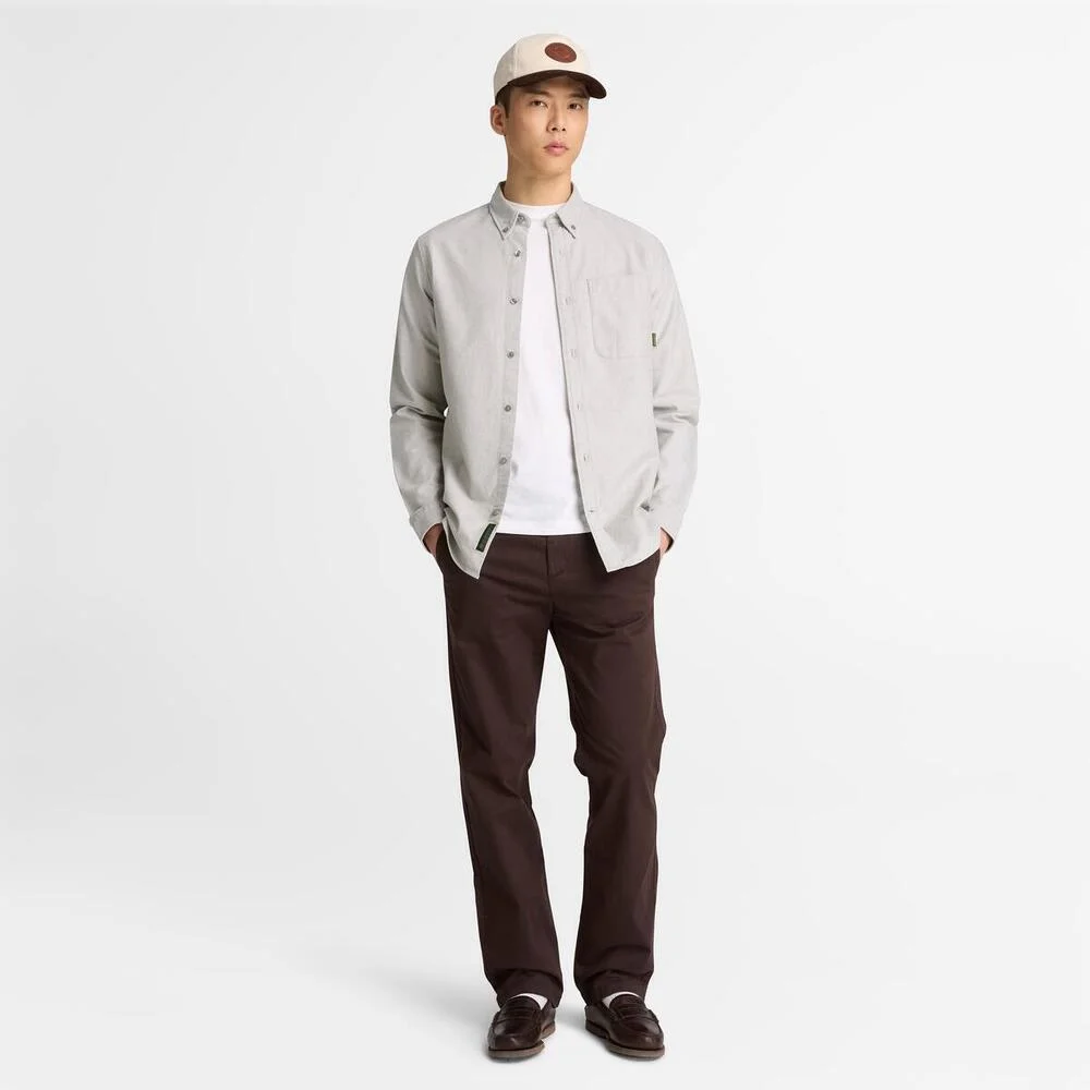 Timberland Эрэгтэй урт ханцуйтай оксфорд цамц - Image 3