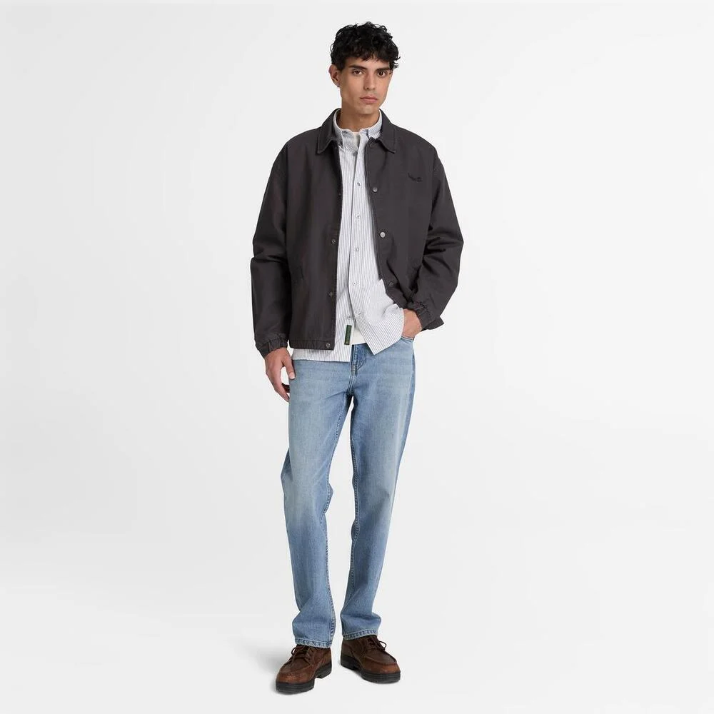 Timberland Эрэгтэй урт ханцуйтай, судалтай оксфорд цамц - Image 3