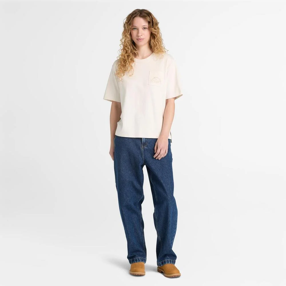 Timberland Timberfresh эмэгтэй богино ханцуйтай, халаастай чөлөөт цагийн цамц - Image 3