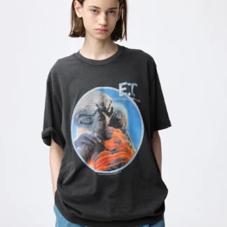 GU ウォッシュドグラフィックT E.T.