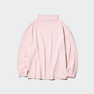 UNIQLO ソフトニットフリースモックネックT