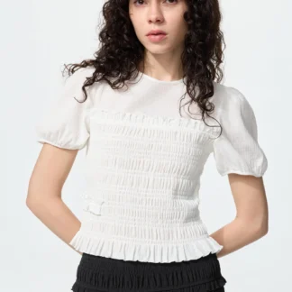 UNIQLO シャーリングボリュームスリーブT
