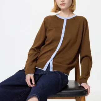 UNIQLO UVカットクルーネックカーディガン/ウォッシャブル