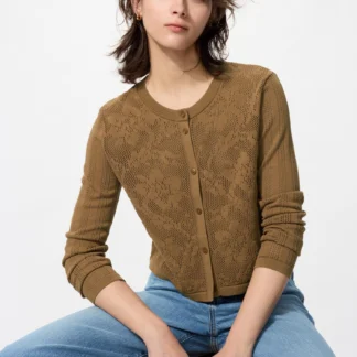 UNIQLO コットンクロシェカーディガン