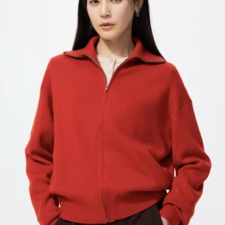UNIQLO スムースコットンフルジップカーディガン