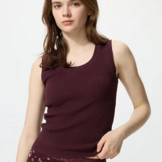 UNIQLO ウォッシャブルニットブラトップノースリーブ