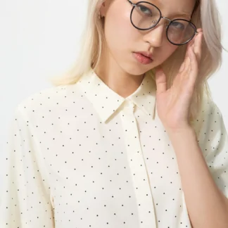 UNIQLO レーヨンブラウス/プリント