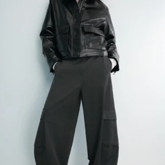 ZARA ZW COLLECTION LEATHER EFFECT JACKET