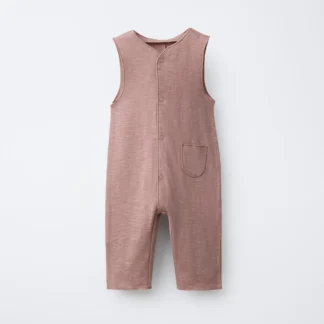 ZARA PLAIN LONG DUNGAREES