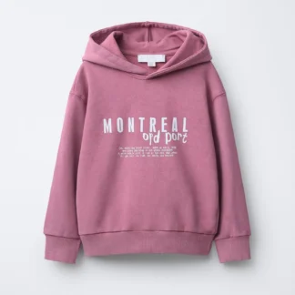 ZARA SLOGAN PRINT HOODIE