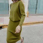 ZARA ミディ丈ニットスカート