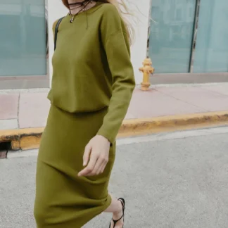 ZARA ミディ丈ニットスカート