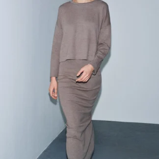 ZARA SOFT MIDI SKIRT