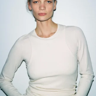 ZARA DOUBLE EMBROIDERED T-SHIRT