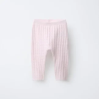ZARA CUTWORK KNIT LEGGINGS