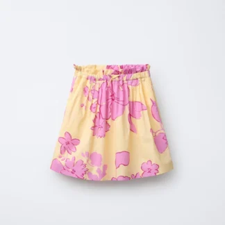ZARA FLORAL MIDI SKIRT