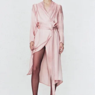 ZARA SOSHIOTSUKI X ZARA SATIN BELTED DRESS