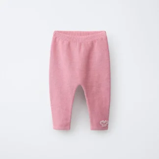 ZARA KNIT TROUSERS WITH BUTTERFLY APPLIQUÉ