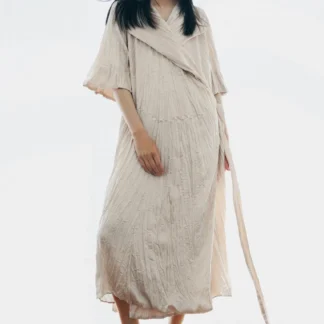 ZARA ZW COLLECTION PLEATED DRESS WITH BELT