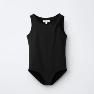 ZARA POLYAMIDE BODYSUIT WITH KNOT