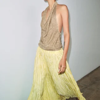 ZARA ZW COLLECTION PLEATED LONG SKIRT