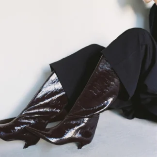 ZARA KITTEN HEEL BOOTS
