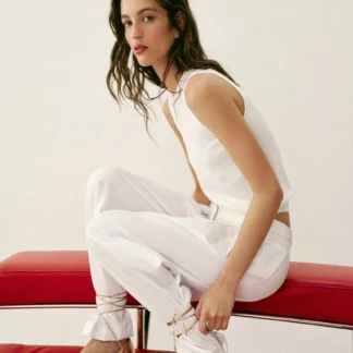 ZARA METALLIC-EFFECT LACE-UP CAGE SANDALS